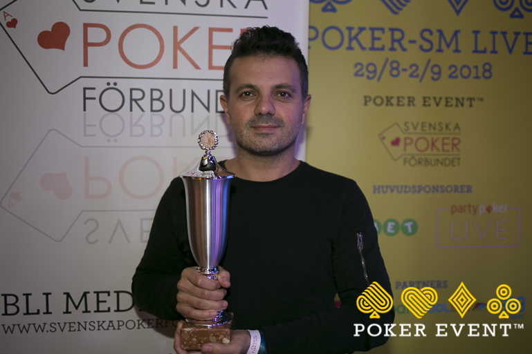 Poker-SM Live 2018: Milo Zand ny svensk mästare i poker!